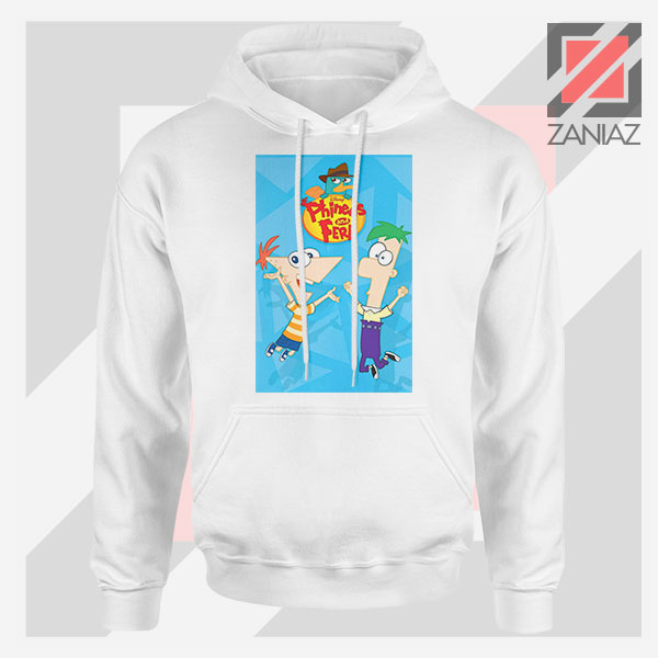 Funny Phineas and Ferb Disney White Hoodie