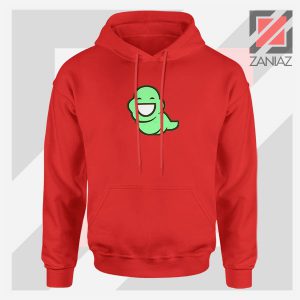 Green Ghost Animated Red Hoodie