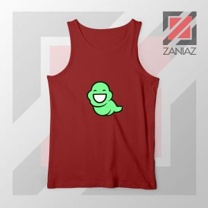 Green Ghost Animated Red Tank Top