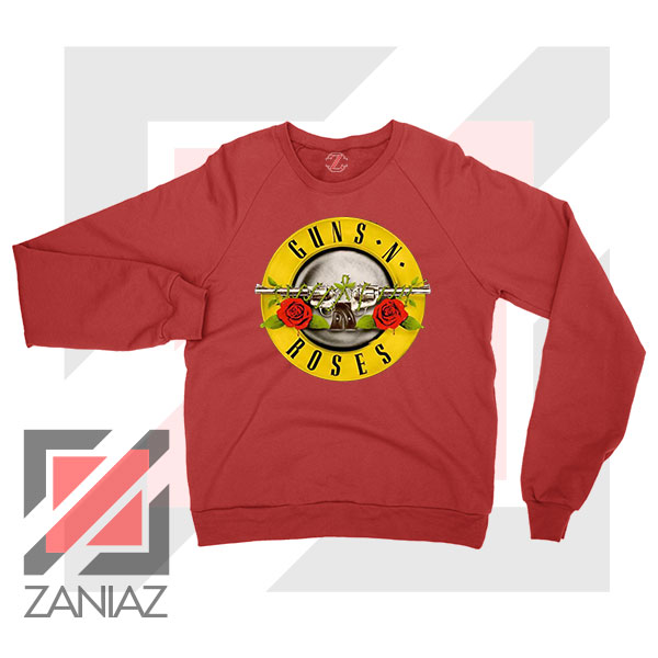 Guns N Roses Metal New Graphic Red Sweater