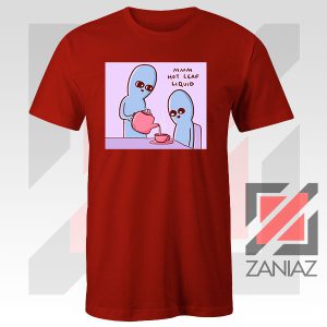 Hot Leaf Liquid Nathan Red Tshirt