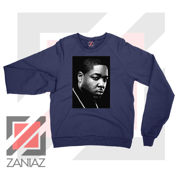 Jadakiss Rapper Graphic Navy Blue Sweatshirt