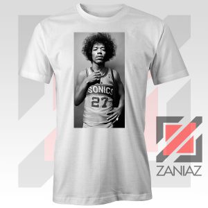 Jimi Hendrix Team 27 Sonics White Tshirt
