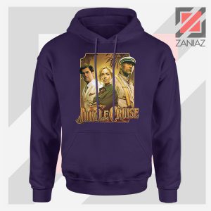 Jungle Cruise Characters Navy Blue Hoodie