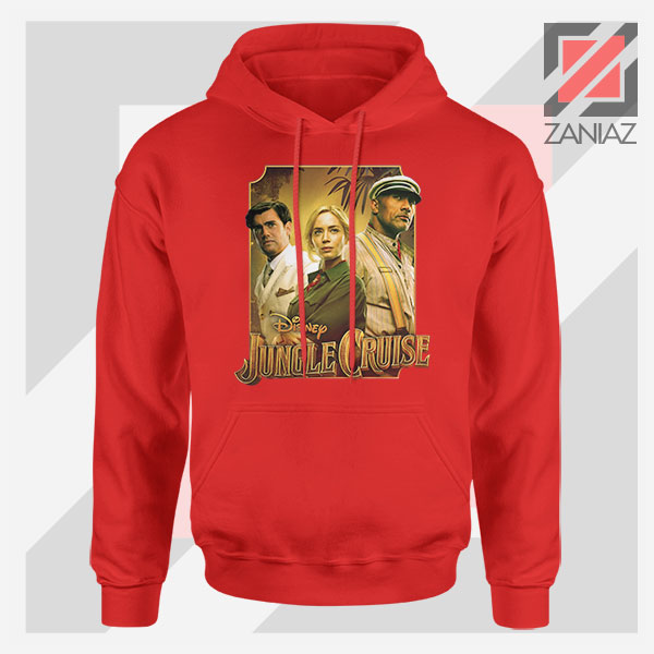 Jungle Cruise Characters Red Hoodie