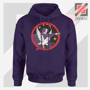 Night Fighter Squadron Owl Navy Blue Hoodie