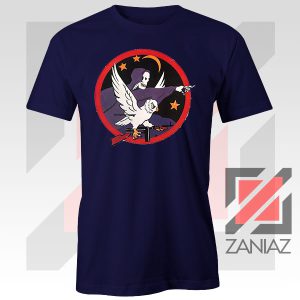 Night Fighter Squadron Owl Navy Blue Tshirt