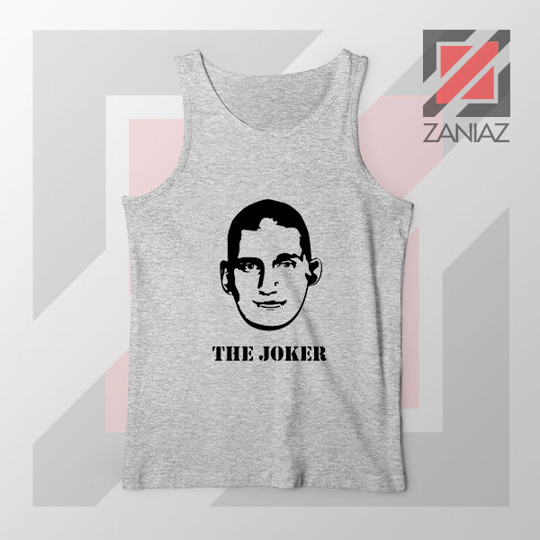 Nikola The Joker Design Sport Grey Tank Top