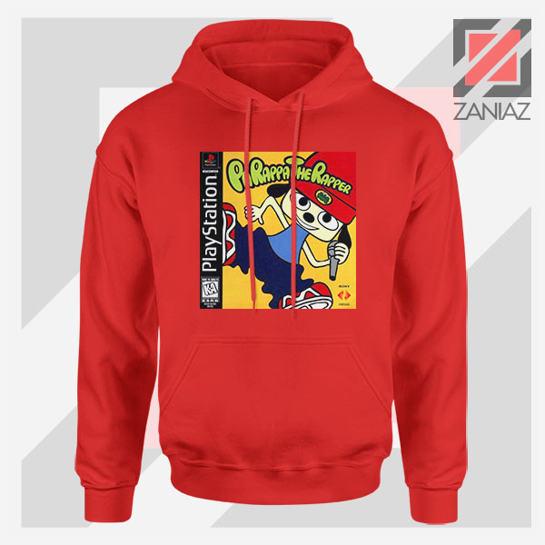 Parappa Playstation Graphic Red Hoodie