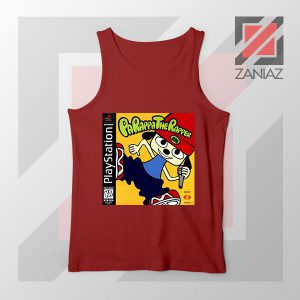 Parappa Playstation Graphic Red Tank Top