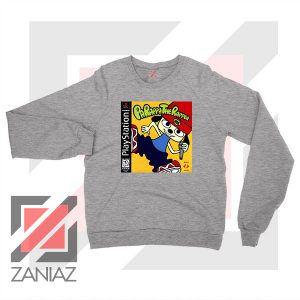 Parappa Playstation Graphic Sport Grey Sweater