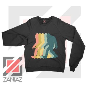 Rainbow Bigfoot Graphic Black Sweater