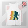 Rainbow Bigfoot Graphic White Tank Top