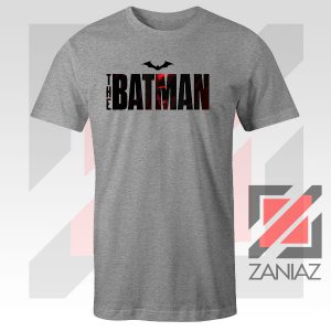 The Batman Dark Logo Film Sport Grey Tshirt