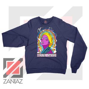 Tryna Smoke Aiko Navy Blue Sweatshirt