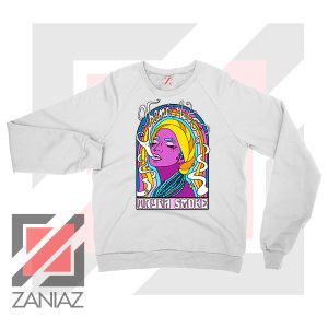 Tryna Smoke Aiko White Sweatshirt