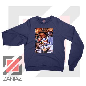 2 Welcome to The Party Pop Smoke Navy Sweater