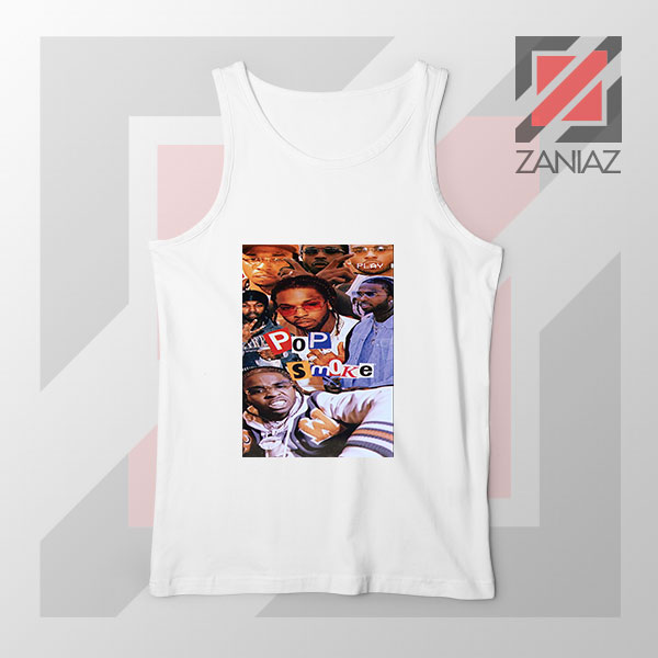 3 Welcome to The Party Pop Smoke White Tank Top