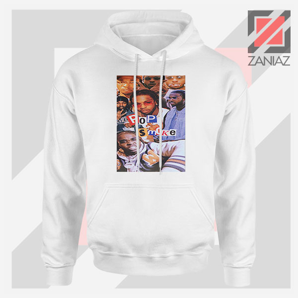4 Welcome to The Party Pop Smoke White Hoodie