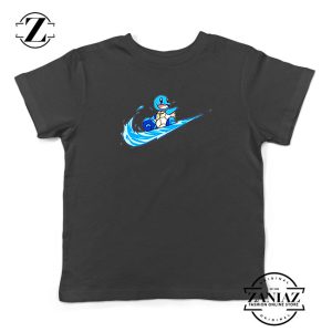 Charmander Nike Parody Black Kids Tshirt