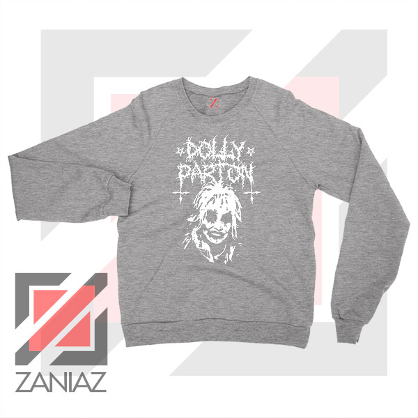 Dolly Parton Metal Design Sport Grey Sweater
