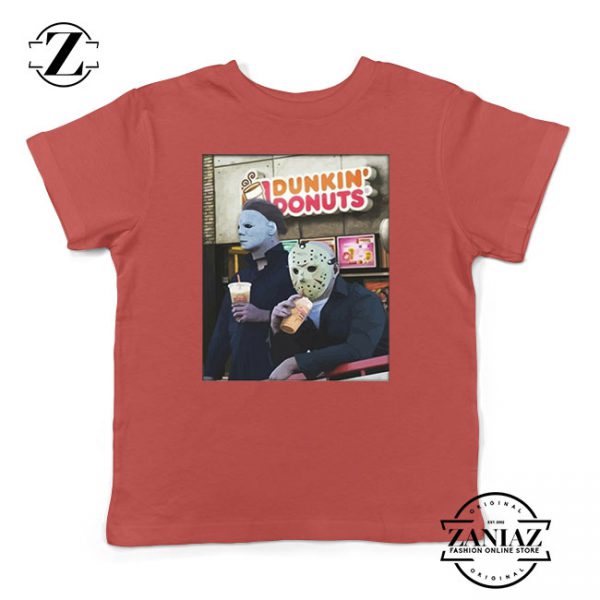 Donuts New Halloween Red Youth Tees