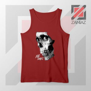 Evil Dead 2 Skull Poster Red Tank Top