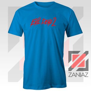 Evil Dead II 87 Logo Blue Tshirt