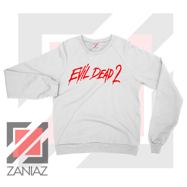 Evil Dead II 87 Logo White Sweatshirt