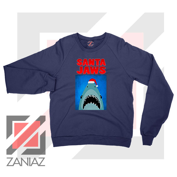 Father Christmas Jaws Parody Funny Holiday Shirt