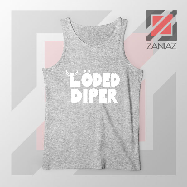 Loded Diper Music Group Grey Tank Top