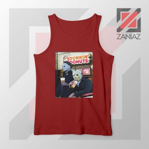 Michael Myers Donuts Red Tank Top