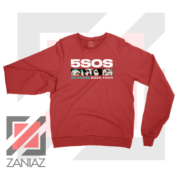No Shame 2022 5SOS Tour Red Sweater