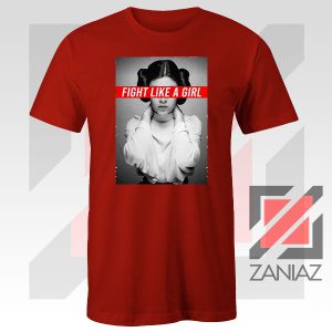 Princess Leia Fight Like A Girl Red Tee