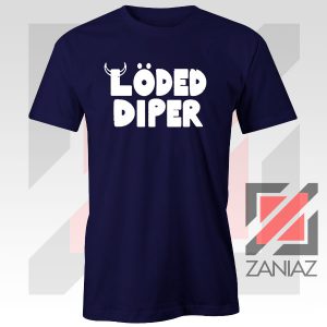Save Loded Diper Music Logo Navy Tshirt