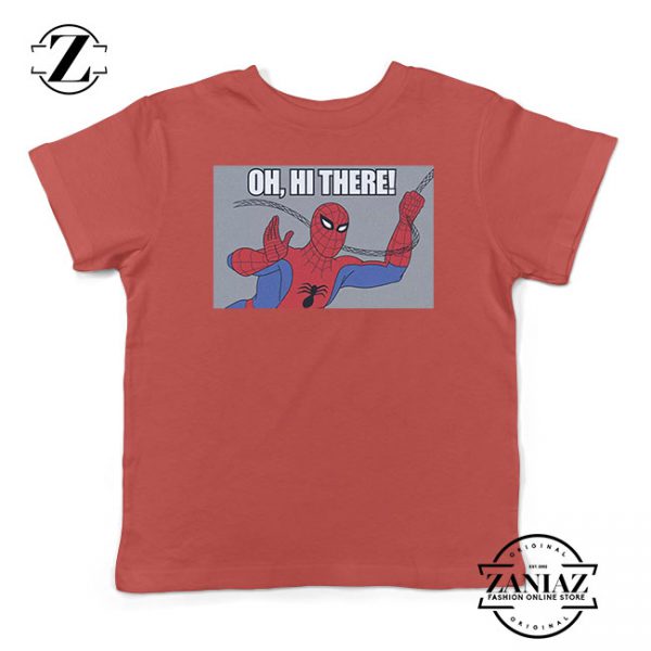 Spider Man Movie Swinging Kids Red Tshirt