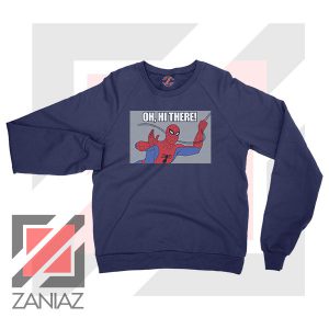 Spider Man Superhero Swinging Navy Sweater