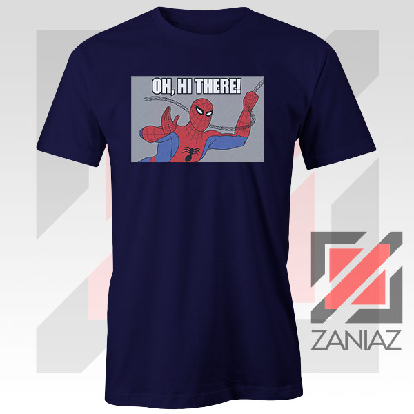 Spider Man Superhero Swinging Navy Tshirt