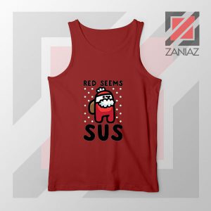 Sus Father Christmas Parody Red Tank Top