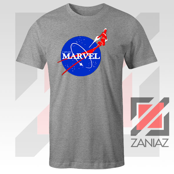 The Marvels 2 Nasa Logo Parody Sport Grey Tshirt