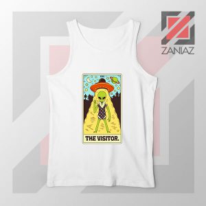 The Visitor Tarot Card White Tank Top