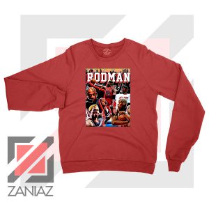 The Worm NBA Player Red Sweater