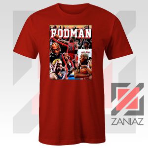 The Worm NBA Player Red Tee