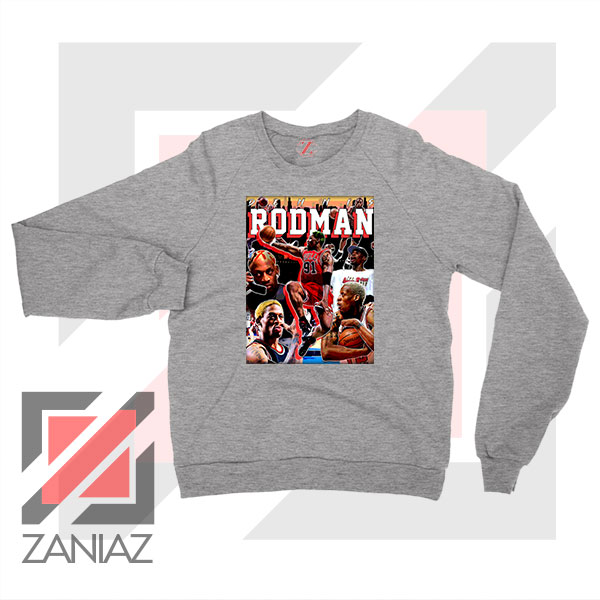 The Worm NBA Player Sport Grey Sweater
