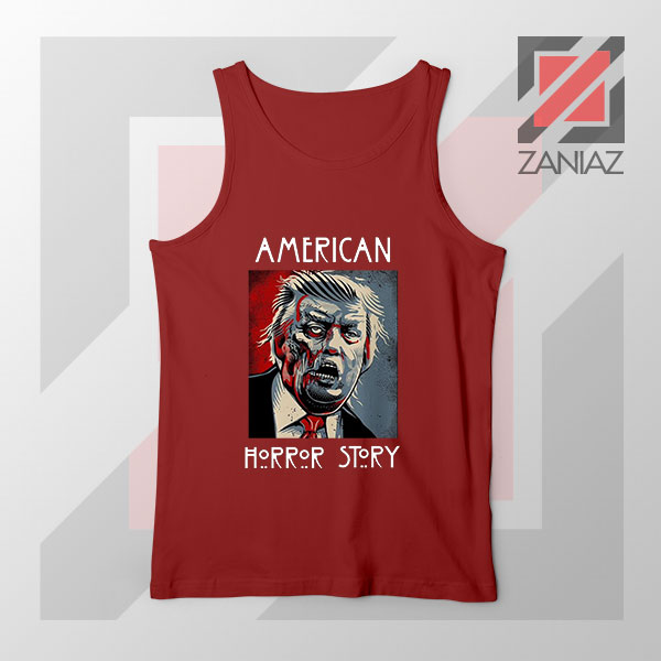 Trump Horror Story Red Tank Top
