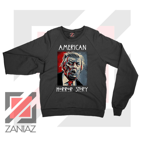 Trump Horror Story Sweater – Dark Satire Pop Culture Knit