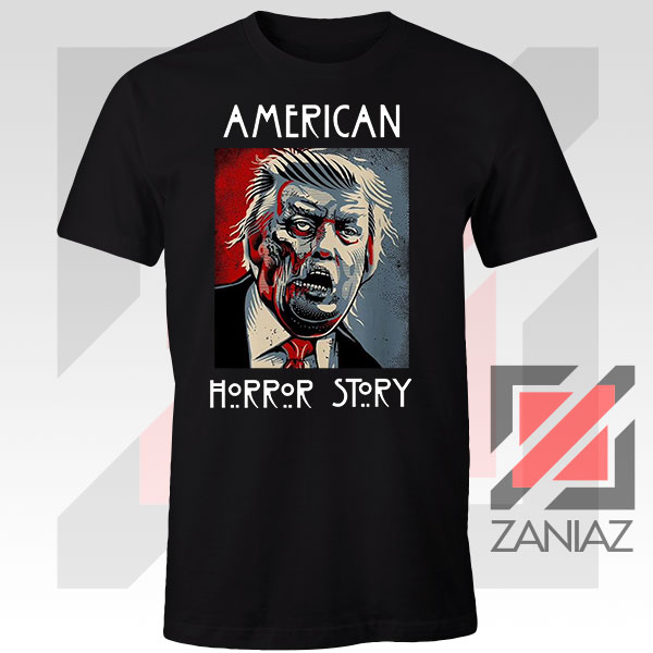 Trump Horror Story Tee – Dark Satire Pop Culture Graphic