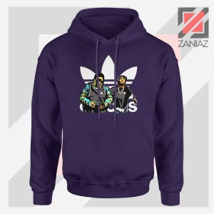 Tupac Biggie Logo Parody Navy Hoodie