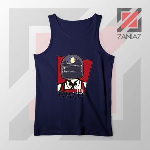 War KFC Chicken Parody Navy Blue Tank Top