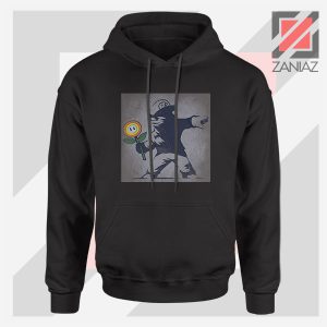 Banksy Flower Street Art Hoodie – Iconic Graffiti Aesthetic